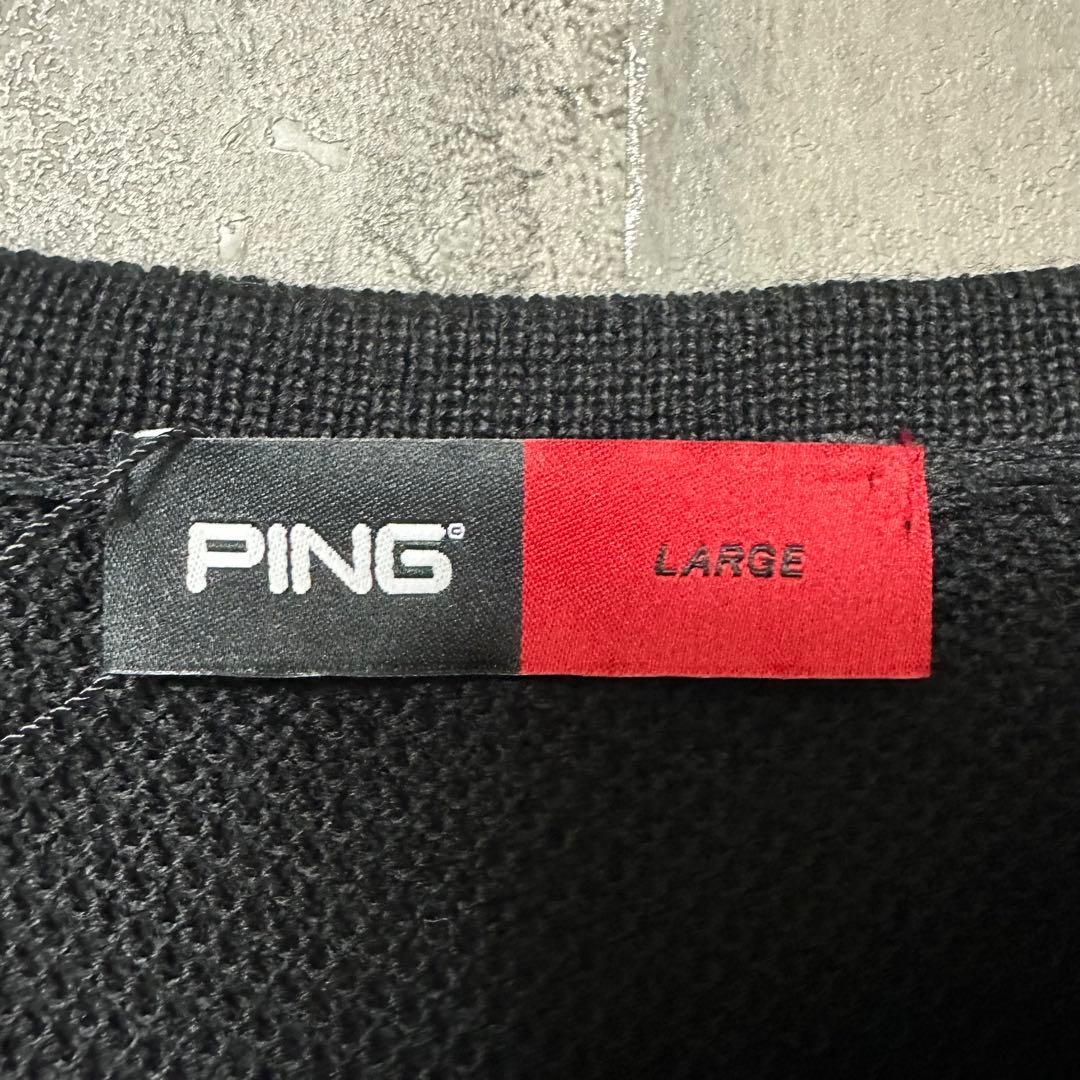 【超人気◎】PING　ウールニット　スター　ワッペン　新品タグ付き　完売モデル◎