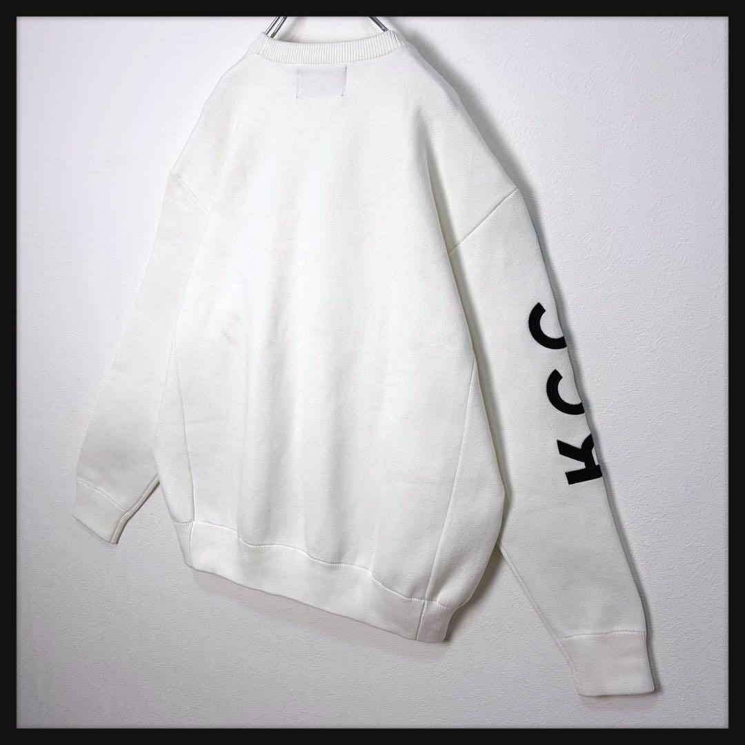 【美品★XL】FR2ゴルフ アーム刺繍 胸刺繍ロゴ クリーム スウェット 即完売