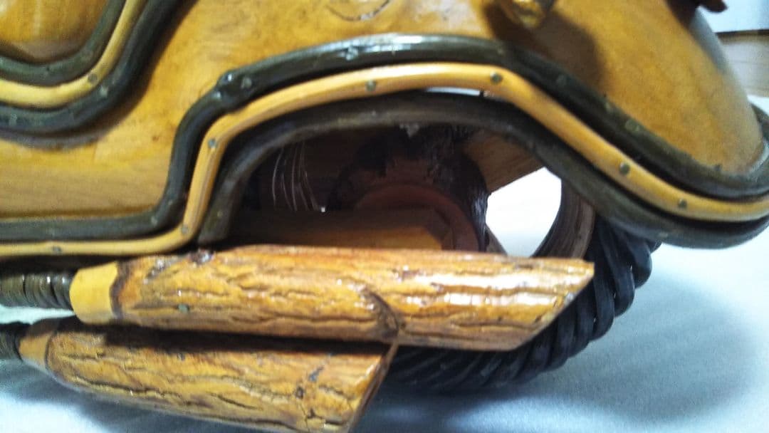 (値下げ)ハーレー風ビンテージ木製バイク　67cm最高級逸品