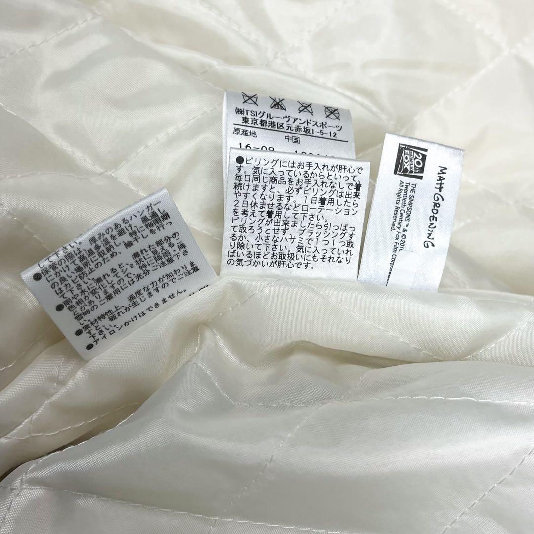 美品 パーリーゲイツ シンプソンズ コラボ スタジャン レザー切替 ワッペン