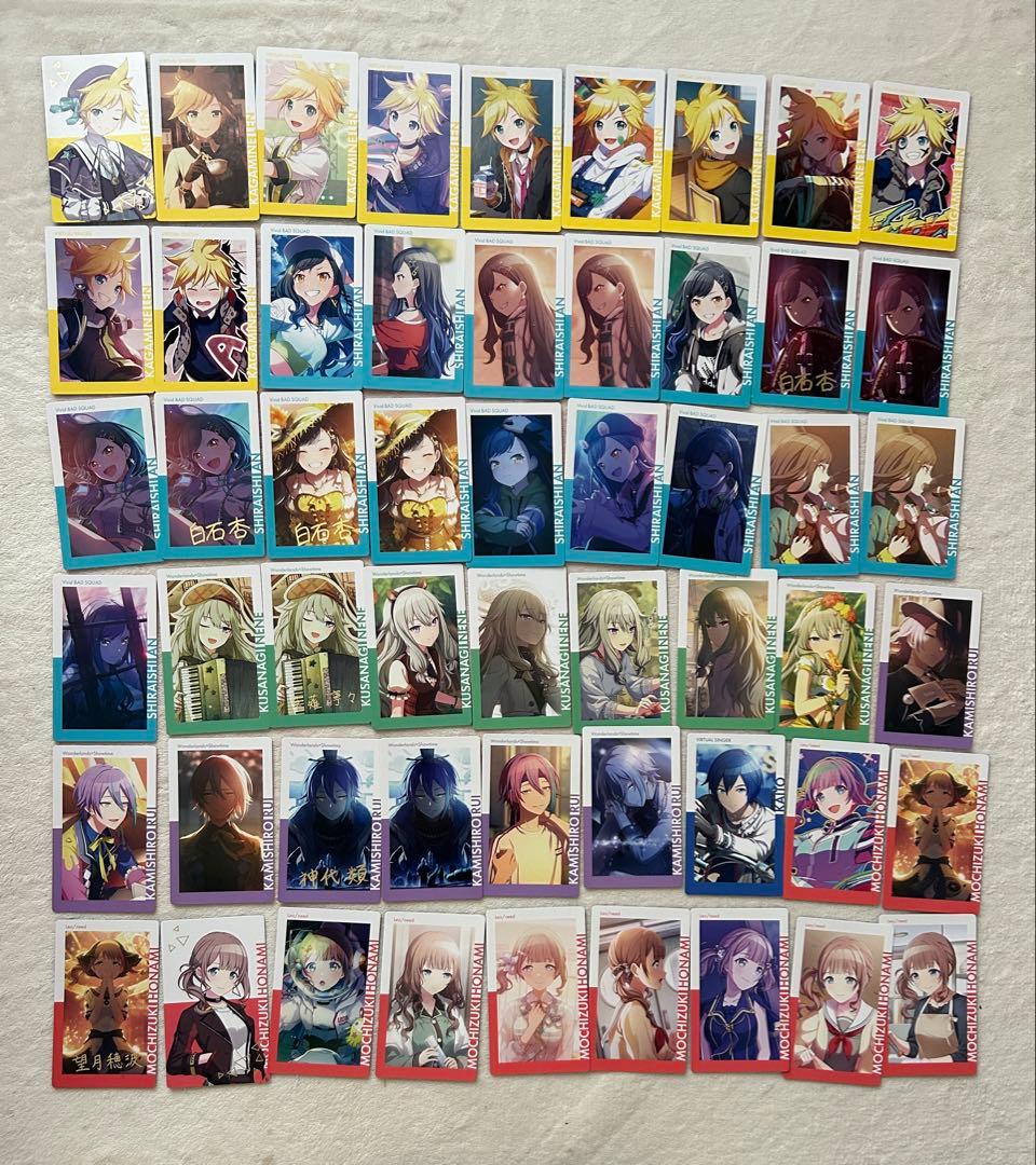 プロセカ エピカ 箔推し有　※画像1が全て。画像2は箔押し一覧32枚、全278枚