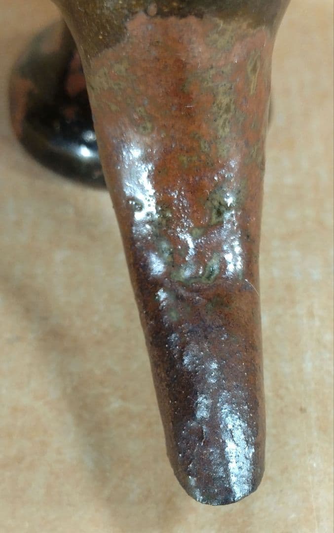 目がハート！大珍品【本物保証】金城次郎 壷屋焼 カラカラ(笑魚）共箱 人間国宝