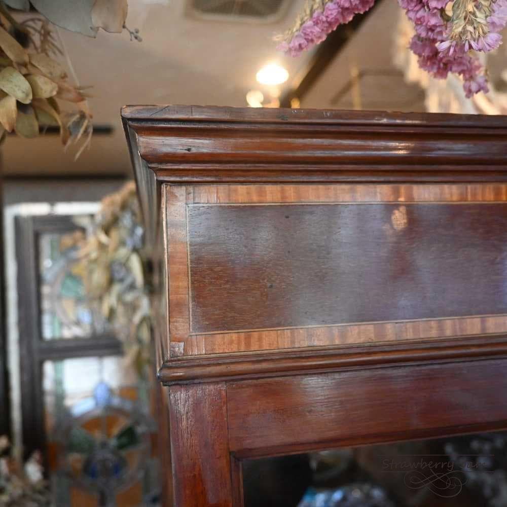 IFU-425 英国アンティーク マホガニー キャビネット 飾り棚 ガラスケース