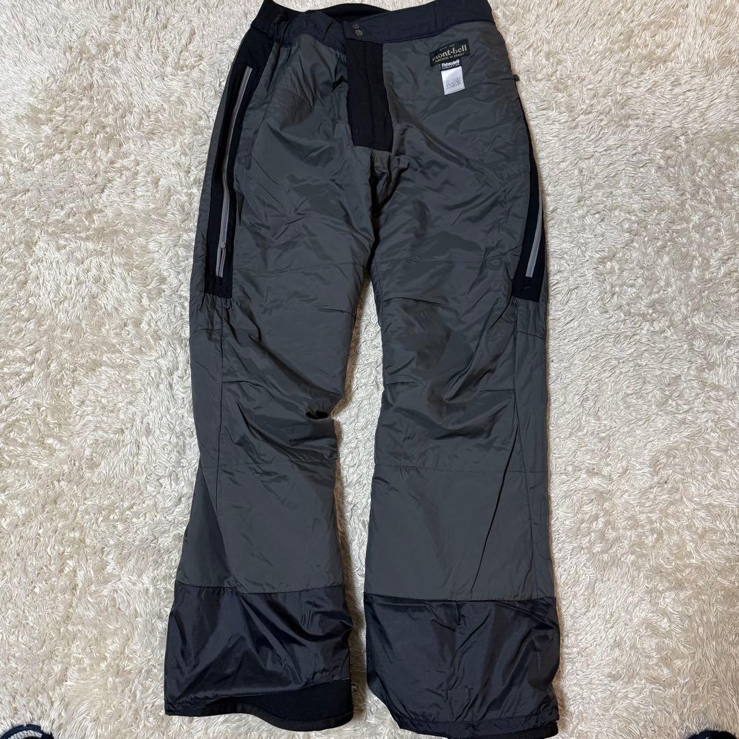 モンベル ドライテックインシュレーテッドパンツ　シンサレート　L　黒
