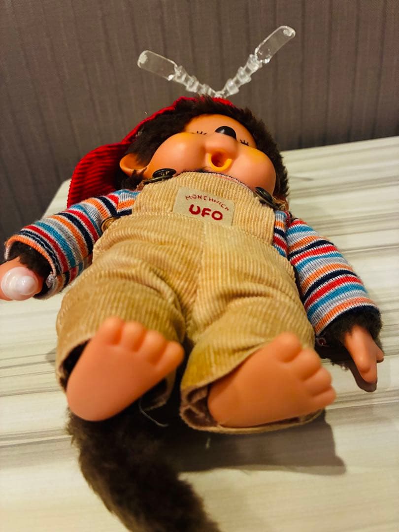 当時物　昭和レトロモンチッチ　オーバーオール　セキグチ　ブルーアイ　ヴィンテージ