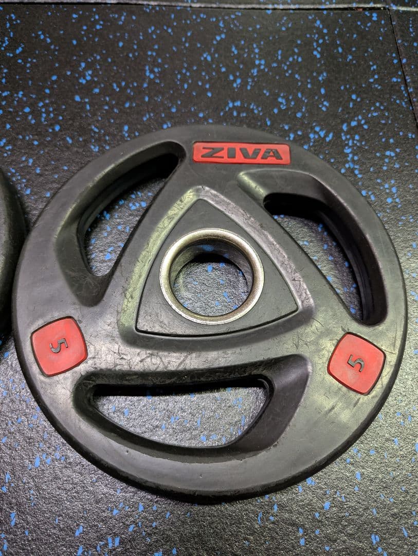 ZIVA　ラバープレート　オリンピック　50mm　5kg　IVANKO　BULL