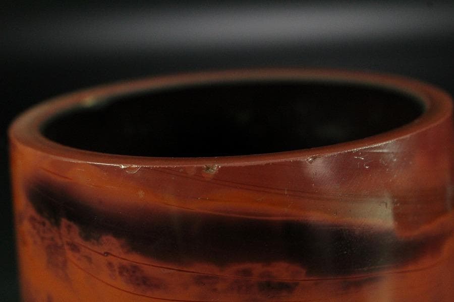 中国美術 乾隆 硝子 蓋物 高9cm(K-XA693)