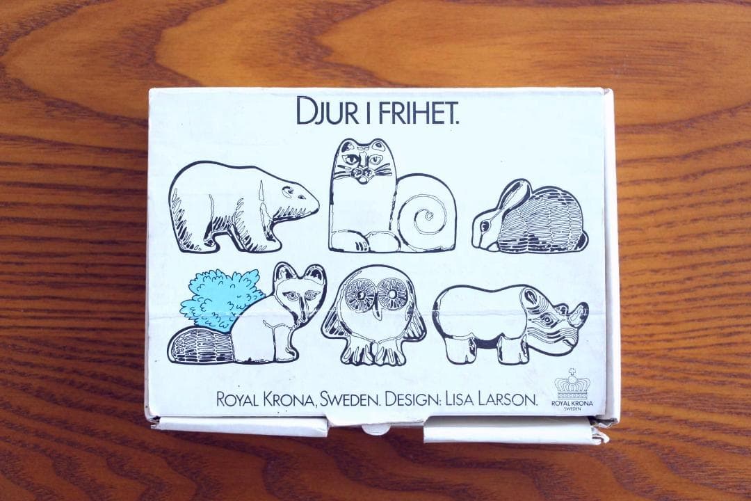 Lisa Larson リサラーソン ロイヤクローナ ガラスオブジェ フクロウ