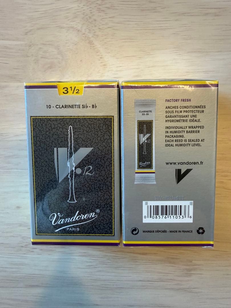 【新品】Vandoren クラリネットリード 3 1/2 10枚入り