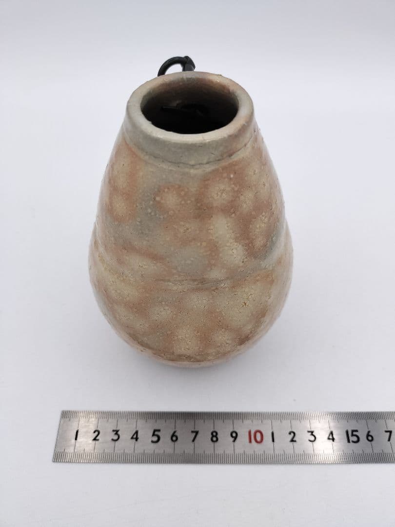 b264 掛花入 萩 13代 田原陶兵衛 木箱 茶道具 古物