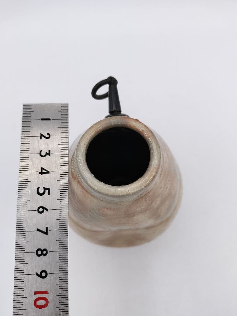 b264 掛花入 萩 13代 田原陶兵衛 木箱 茶道具 古物