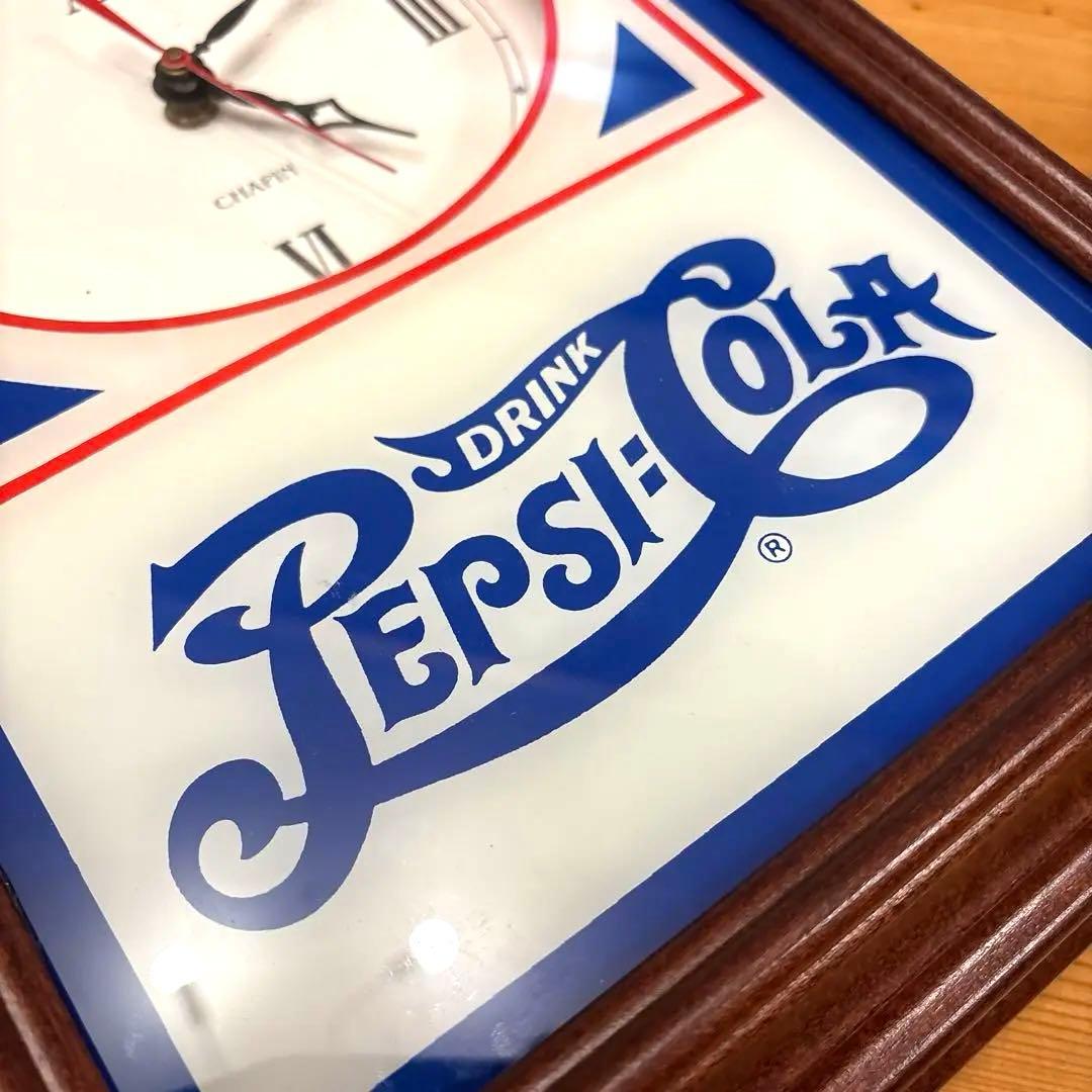 レア！　ペプシコーラ　ダブルドットロゴ　ウオールクロック　時計　看板
