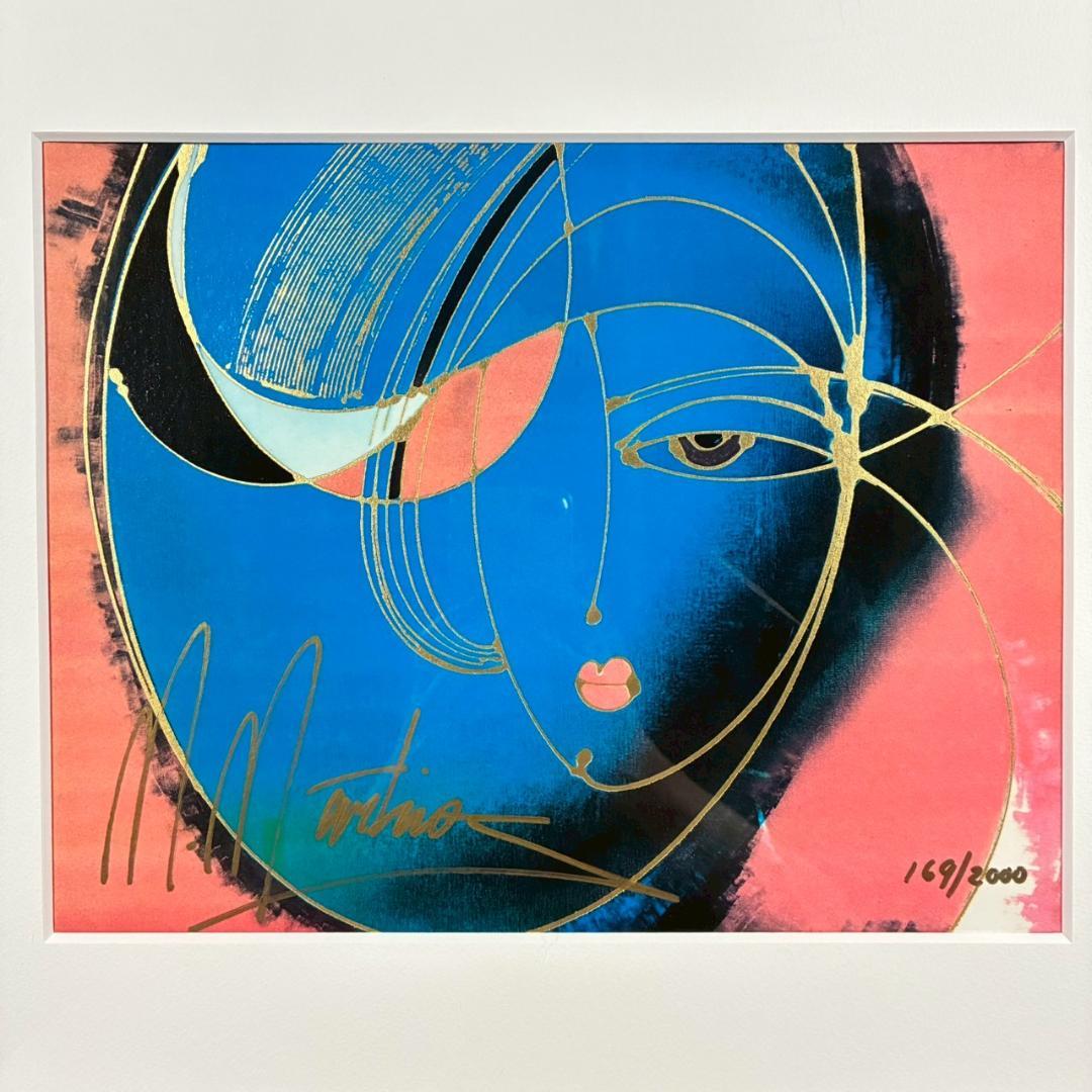 マーティロ・マヌキアン「海に想いを」シルクスクリーン 直筆サイン入り マヌキャン