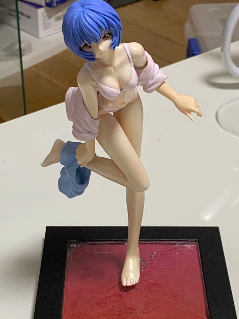 綾波レイ　ガレージキット　塗装済み完成品　エヴァ　クルシマ製作所