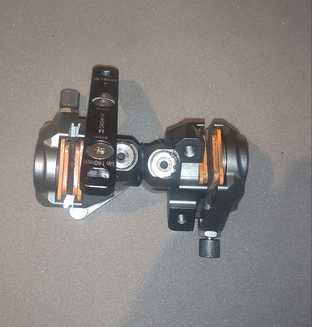 【グロータック・イコール】機械式ディスクブレーキ ガンメタリック