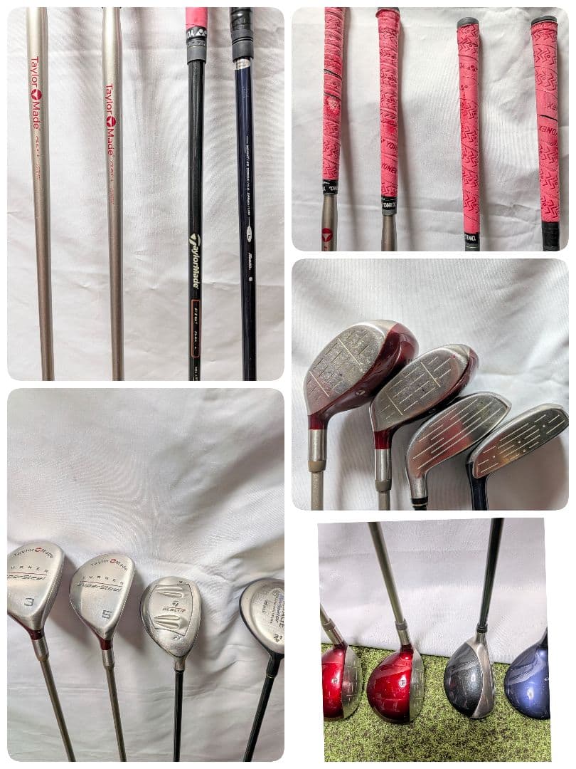TaylorMade レディース ゴルフクラブ フルセット16本キャディバッグ付