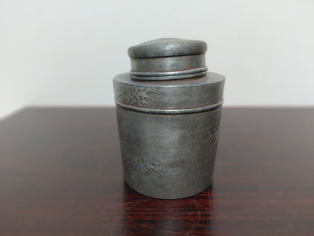 錫製 茶壺 在銘 茶道具 煎茶道具