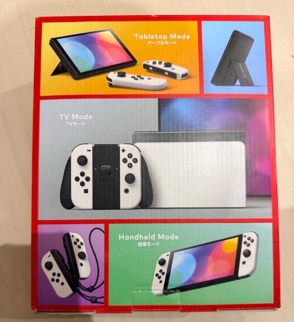 中古 Nintendo Switch 本体 付属品付き 外箱破損有