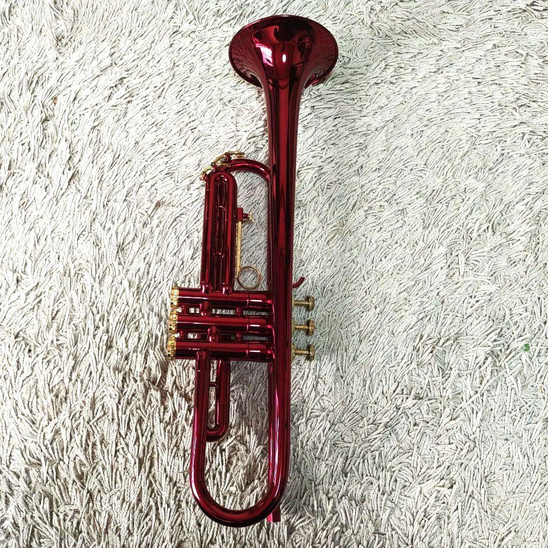 【ジャンク】J.Michael トランペット　ワインレッド　マイケル　ケース付き