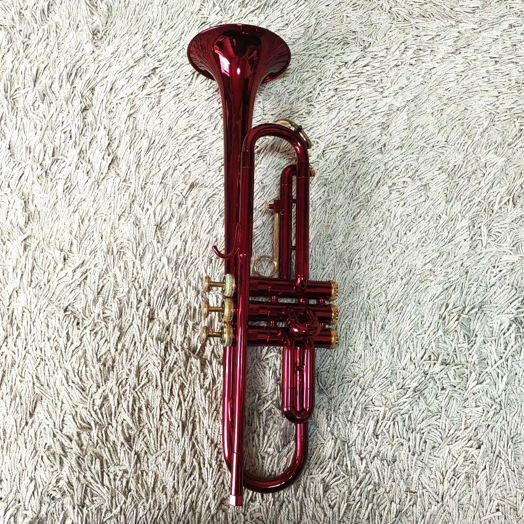 【ジャンク】J.Michael トランペット　ワインレッド　マイケル　ケース付き