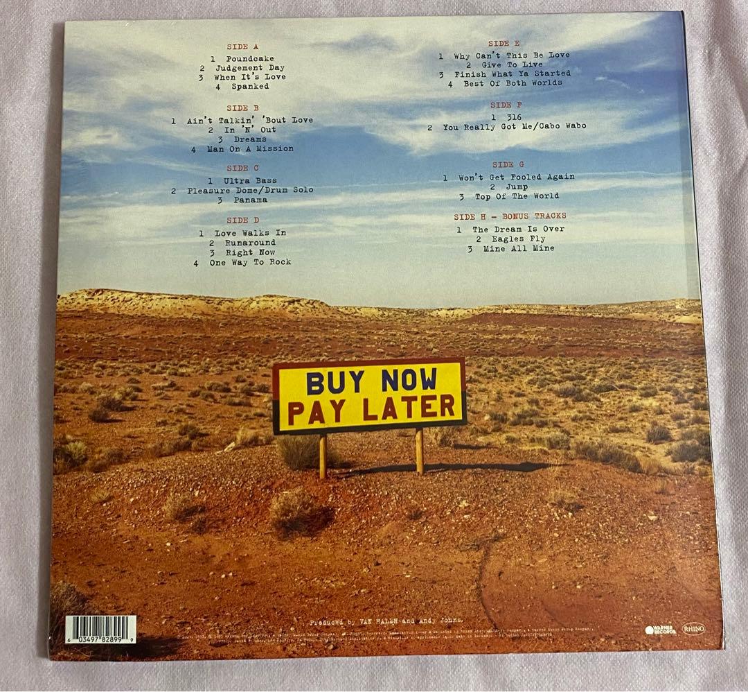 洋楽 VANHALEN LIVE: Right here, right now 4LP