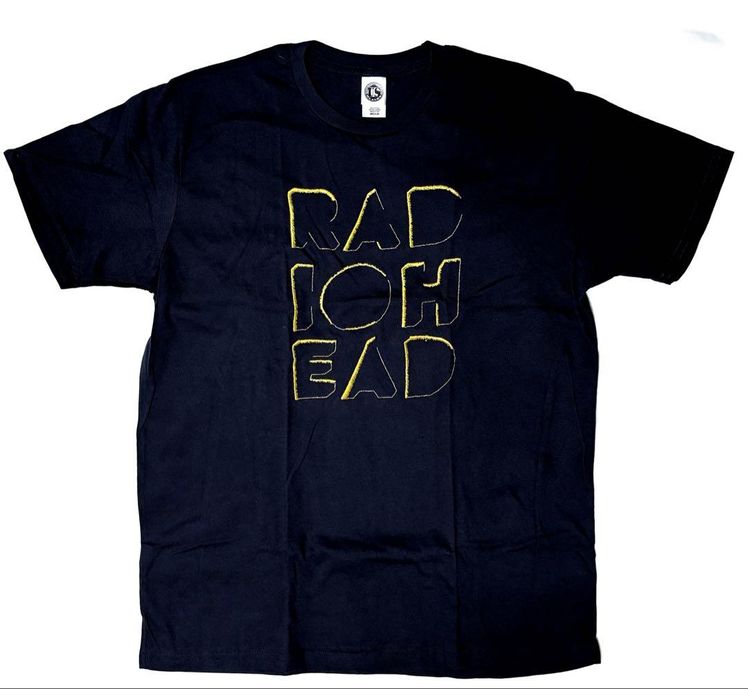 RADIOHEAD 刺繍レディオヘッド ゴールドししゅうTシャツ 黒 M