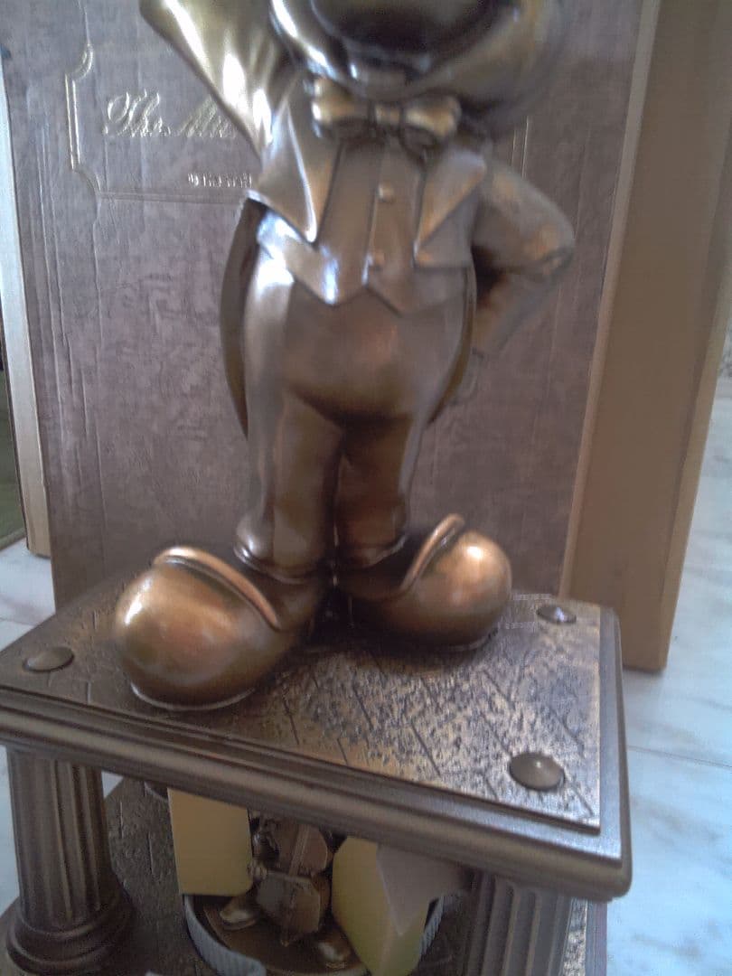 b21 Disney ミッキー オーケストラ ブロンズ像 オルゴール 第一生命