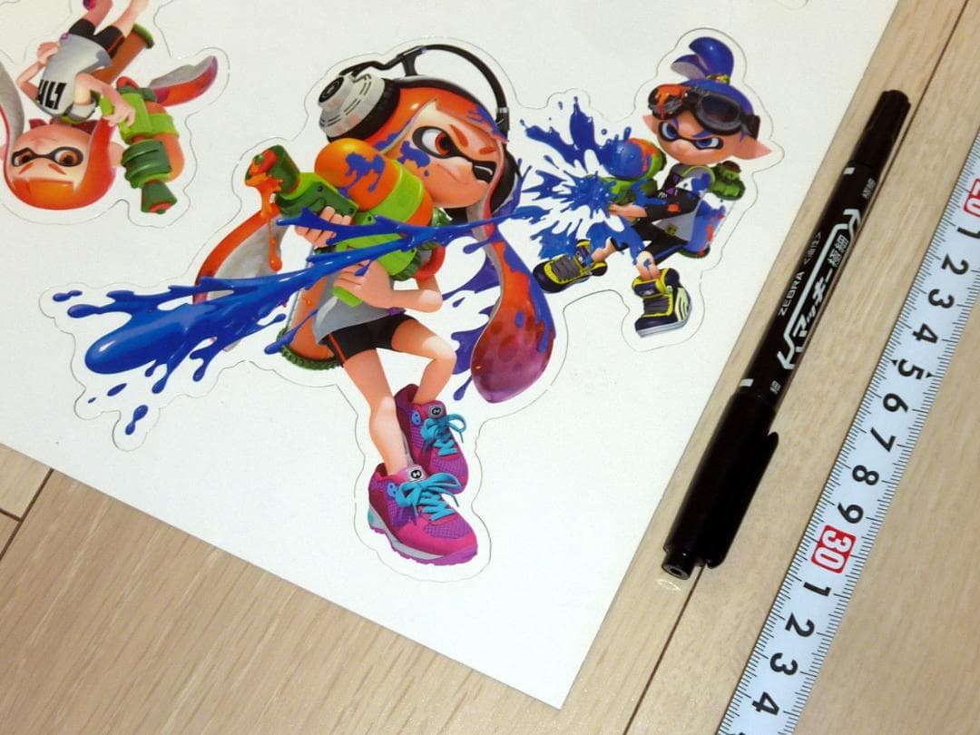 非売品 販促品★初代 スプラトゥーン キャラクターカットアウト POP