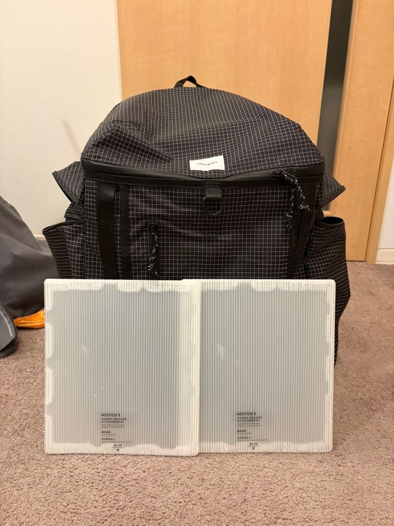 SPUTNIKバックパックキャリー　ブラックチェック