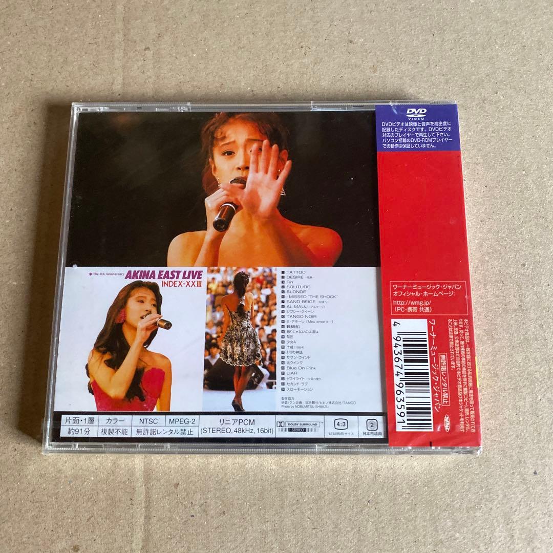 (新品　未開封)中森明菜　イースト・ライヴ インデックス23  DVD