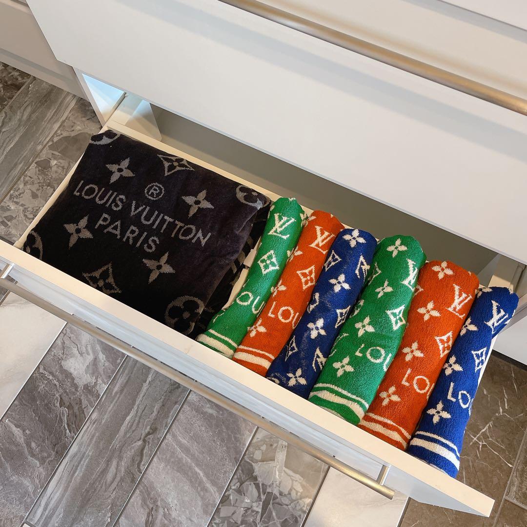 ルイヴィトン セルヴィエットセットLVマッチモノグラム タオル 緑