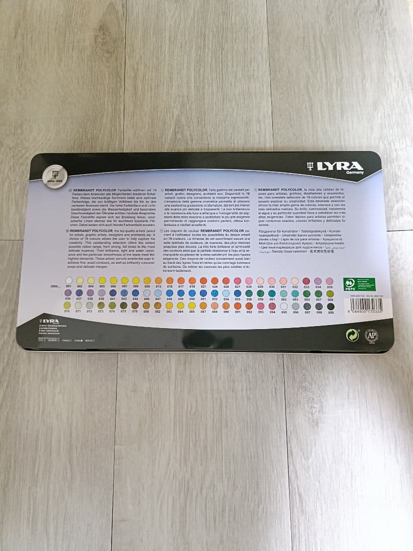 LYRA レンブラント 72色セット 油性色鉛筆 ポリカラー
