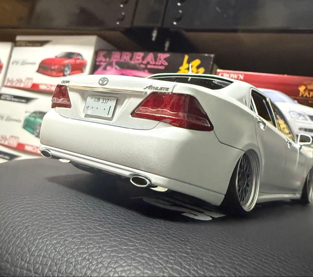 アオシマ GRS204クラウン アスリート エイムゲイン フルエアロ