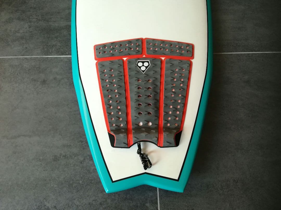 【美品】NSP6'4ft フィン/デッキパッド/リーシュ7ft含 ショートボード