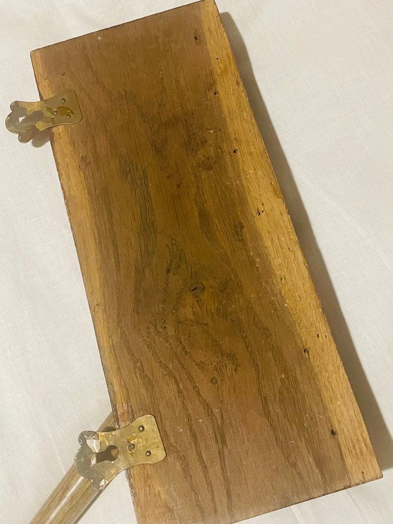 フランスアンティーク木製7連フック