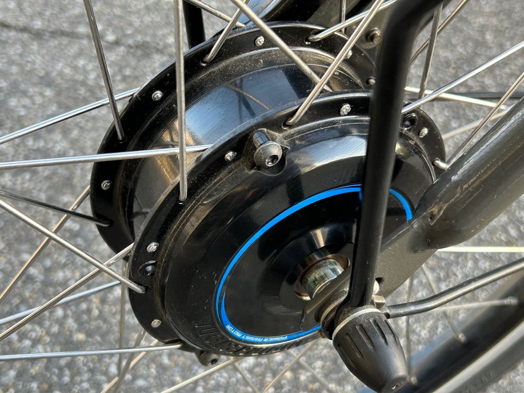 ビッケモブdd グレー 電動アシスト　子供乗せ　レインカバー付き　たのメル便対応