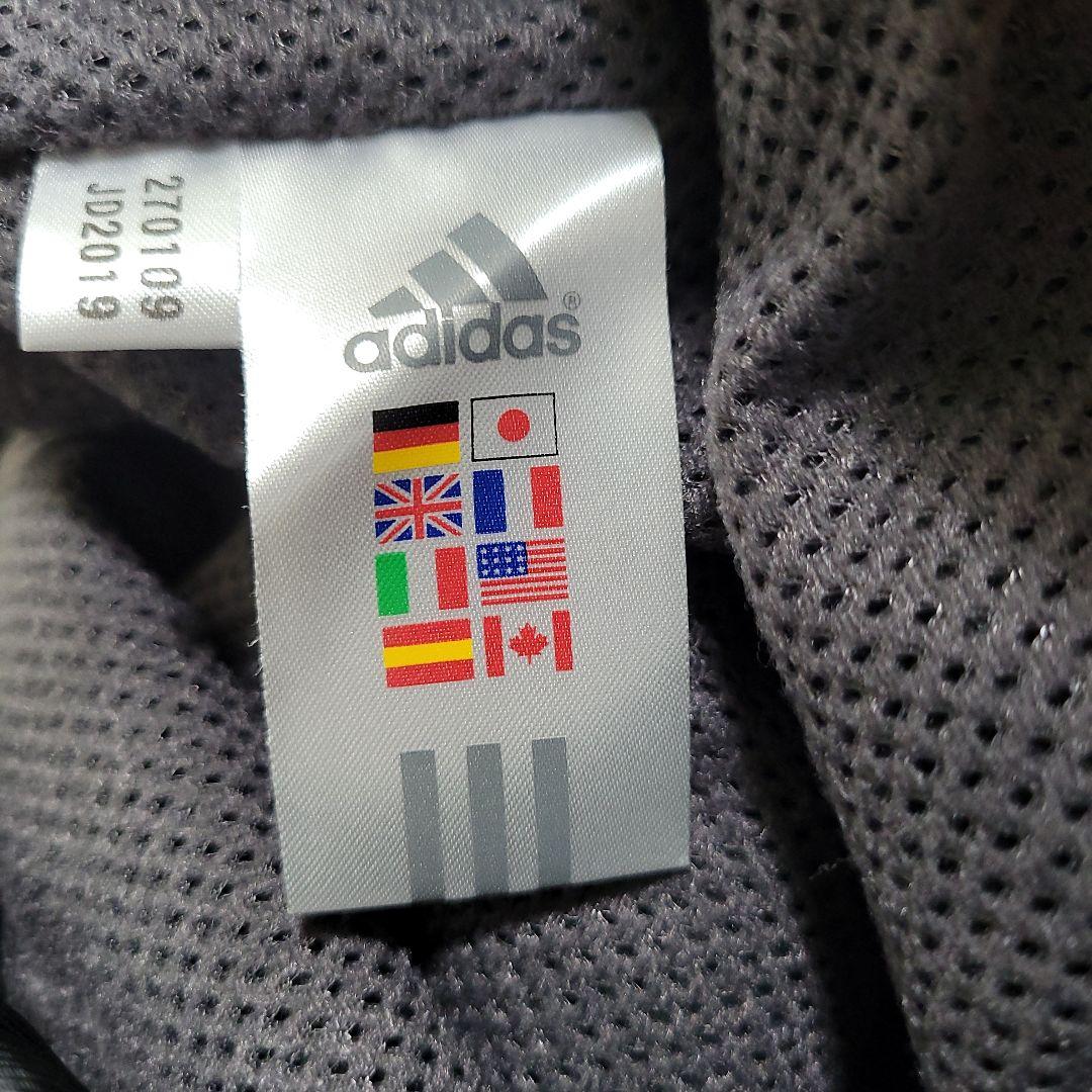 希少 00's y2k adidas 万国旗 ナイロン 上下セットアップ 黒