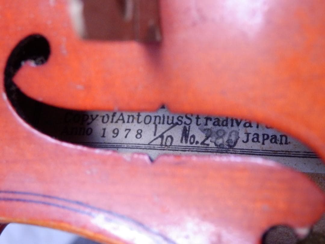 ★1/10❤️1978年製★スズキ★No.280★バイオリン★日本製★ケース付き