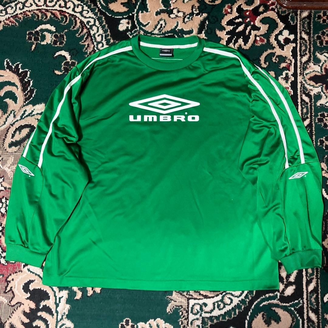 UMBRO アンブロ　3XL 長袖　ゲームシャツ　プルオーバー　グリーン
