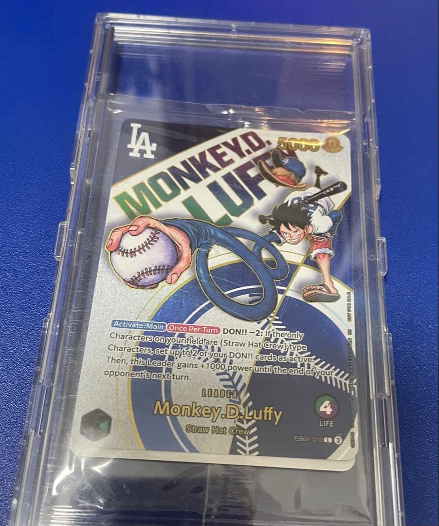 新品未開封 英語版 ワンピースカード ドジャース ルフィ プロモ
