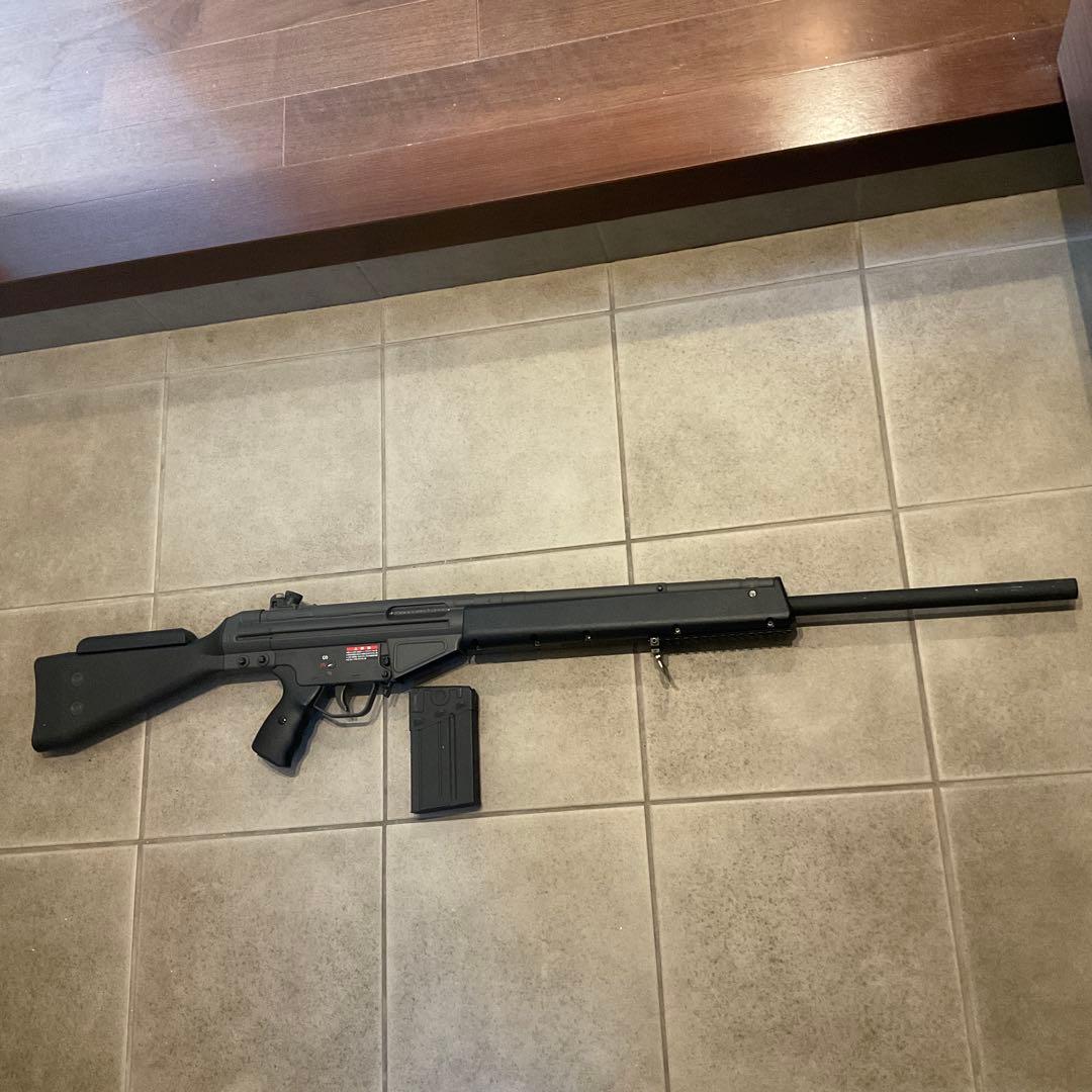 88m/s東京マルイ純正電動ガンG3SG1スナイプサイレンサーメンテ済