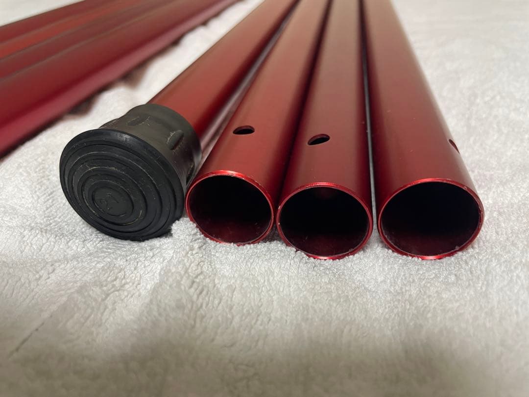 ※81　おまけ付【中古品】ウイングポールレッド280×2本／スノーピーク