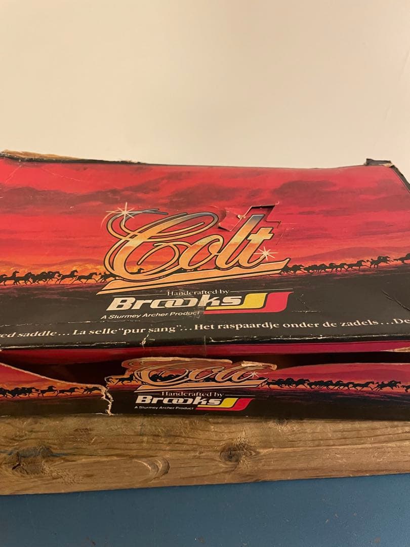 【希少】BROOKS COLT ビンテージ　ブルックスコルト　サドル　【旧ロゴ】