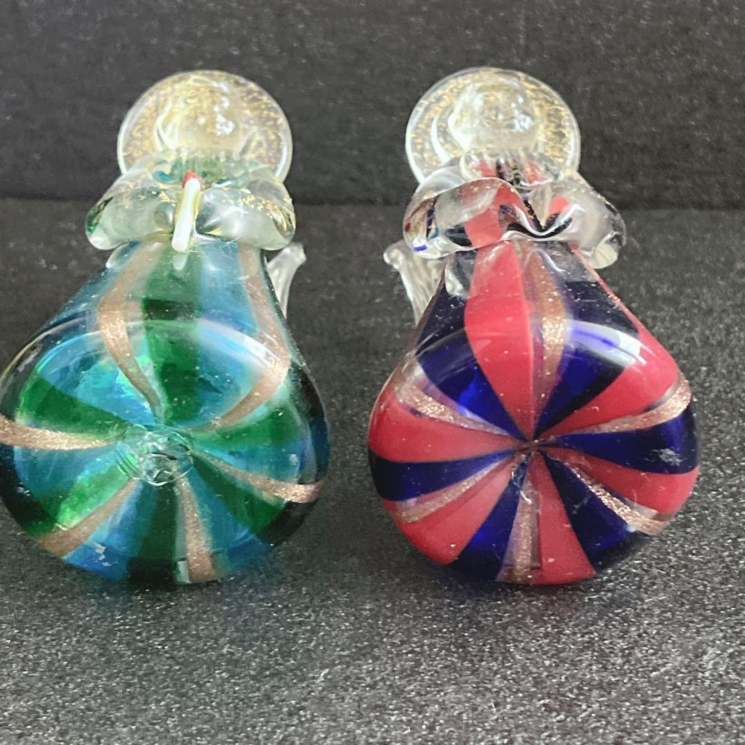 ムラーノガラス ベネチアンガラス エンジェル 2体