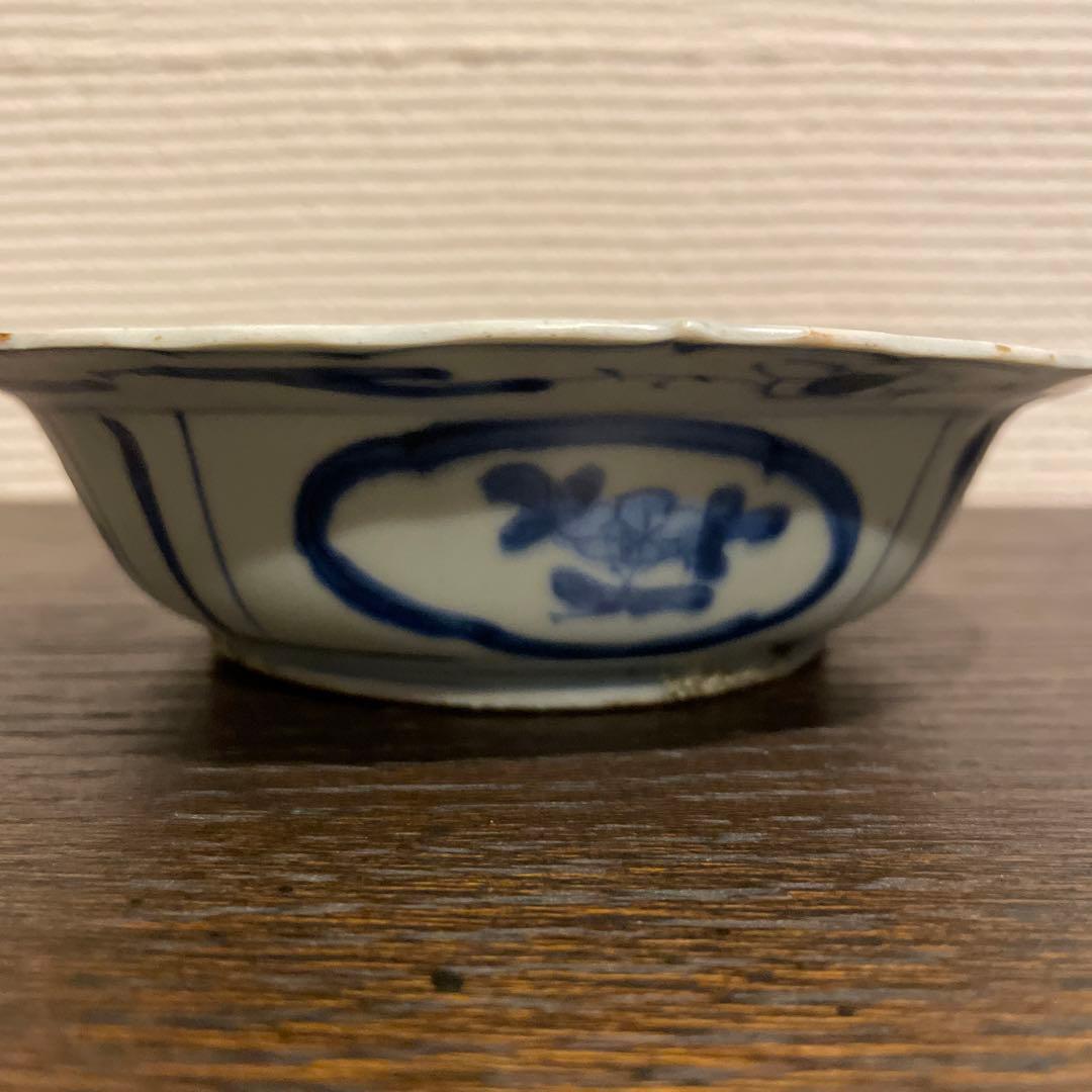 古染付　芙蓉手　兜鉢　茶道