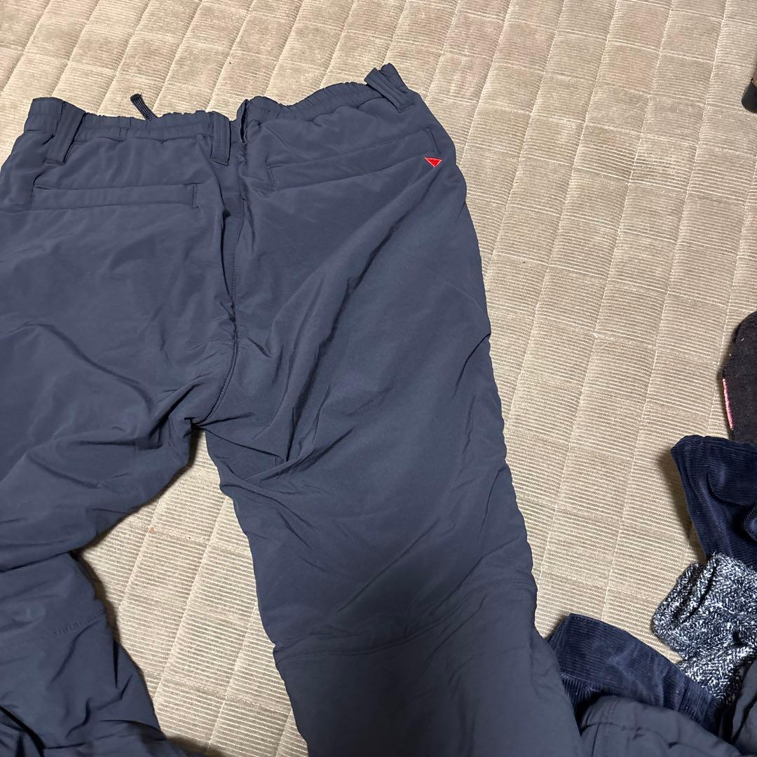 アンパスィ中綿ダウンパンツサイドロゴ