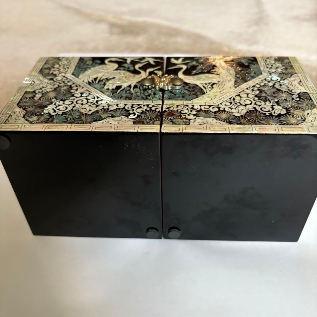 螺鈿細工　韓国工芸品　小物入れ