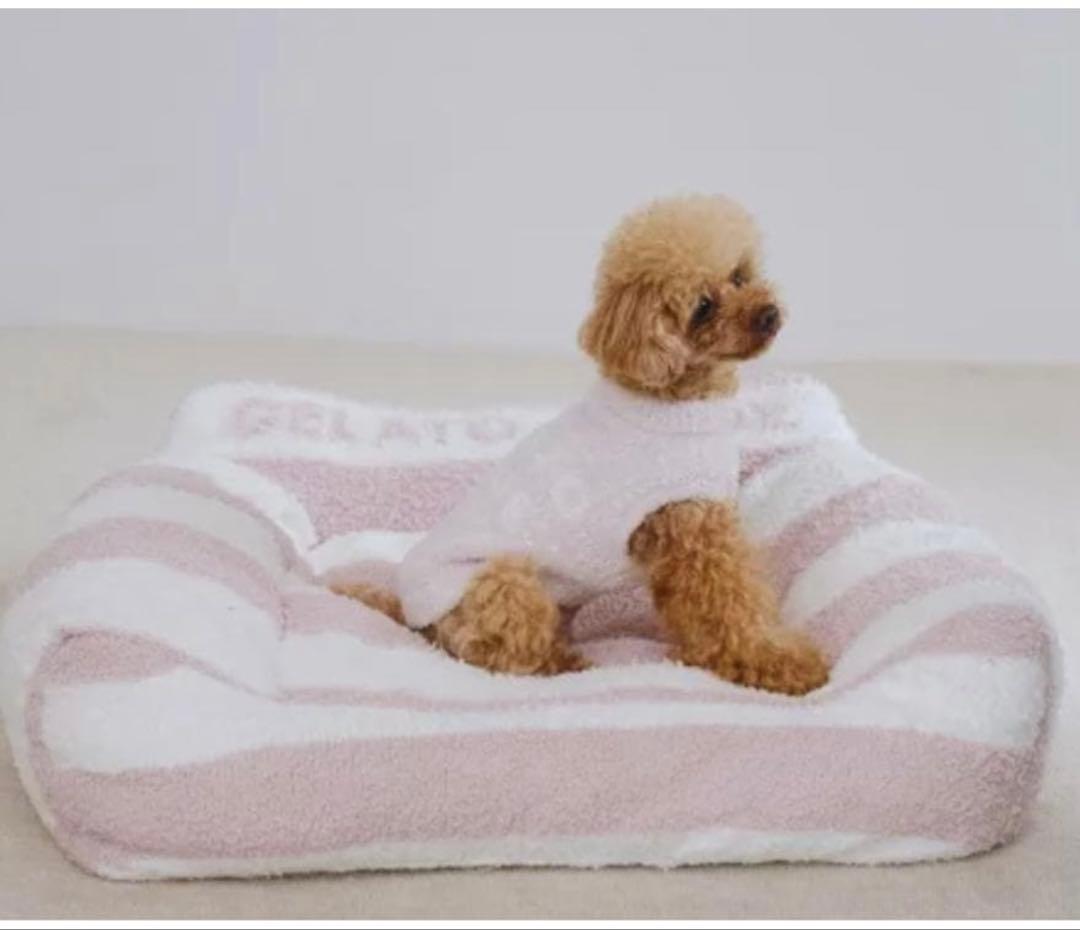 ジェラートピケ 犬猫用★ソファ型ベッド　ピンク美品★ジェラピケCAT&DOG完売