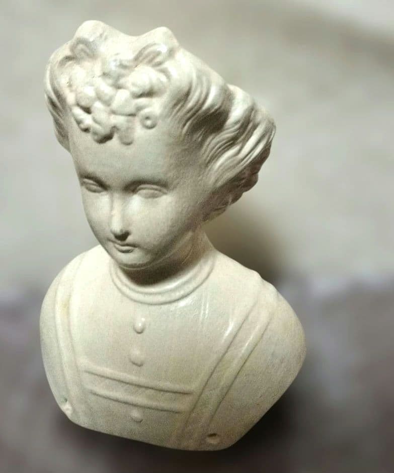 日曜迄◆希少＆刻印有 パリアンショルダーヘッドドール　チャイナヘッドドール