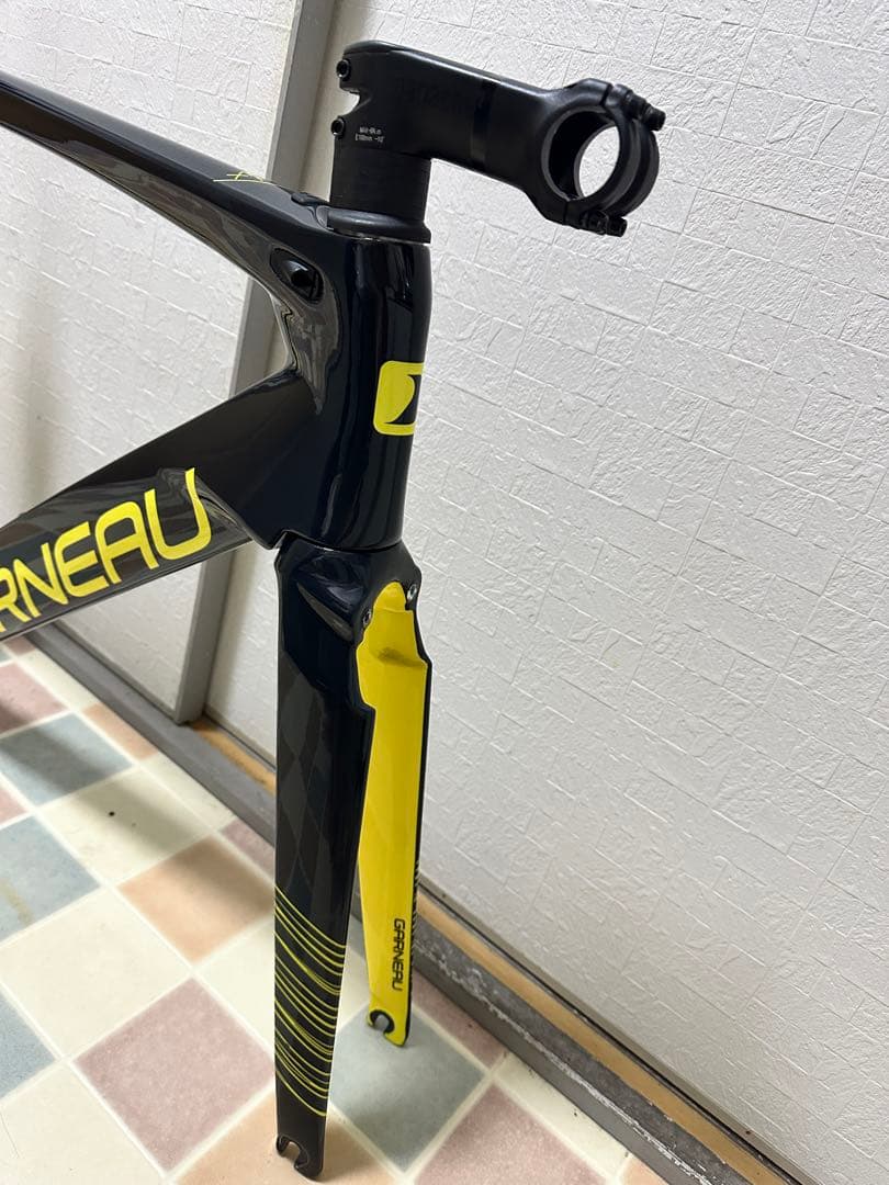 【マル 】GARNEAU GENNIX A1 ロードバイクフレーム 黒/黄
